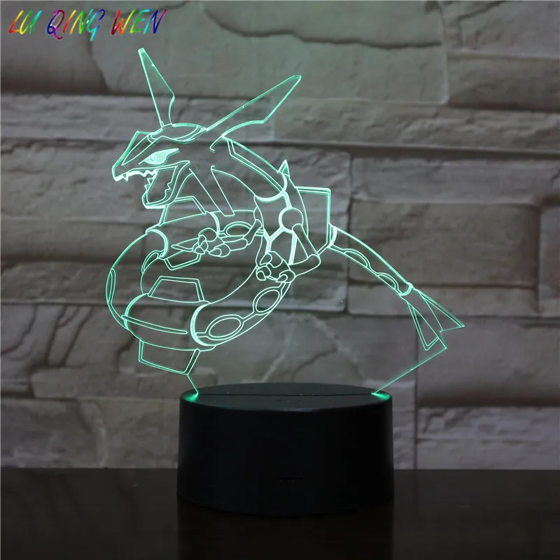 Pokemon Go Snorlax Figure Children's Night Light LED Touch Sensor Bedroom Decorative Lamp Holiday Gift Night Lamp USB Snorlax