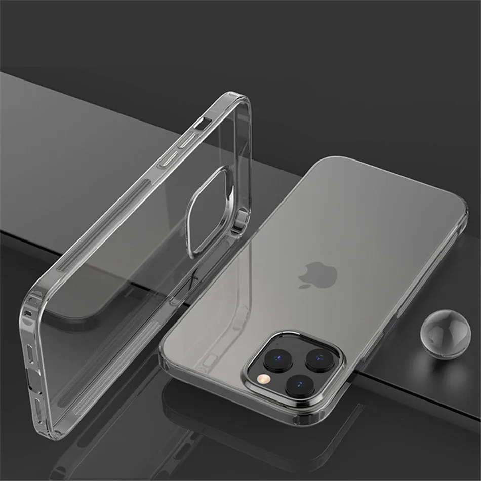 Clear Case For iPhone 13 mini 13 Pro Max TPU Silicon Fitted Bumper Soft Case for iPhone13 mini 13 Pro Max Clear Back Cover Cases iphone 13 mini mobile phone cases