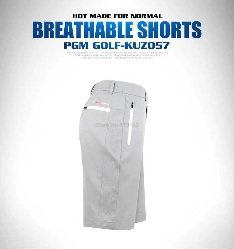 Pgm мужские эластичные быстросохнущие шорты для гольфа летние дышащие сетчатые шорты для гольфа удобная одежда для гольфа Размер 2Xs-3Xl D0772