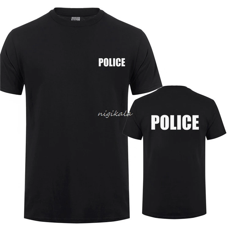 

SWAT SECURITY Printing T-Shirt For Man Woman CSI Fancy Dress Novelty Cops Workwear Short Sleeve T Shirt Tee