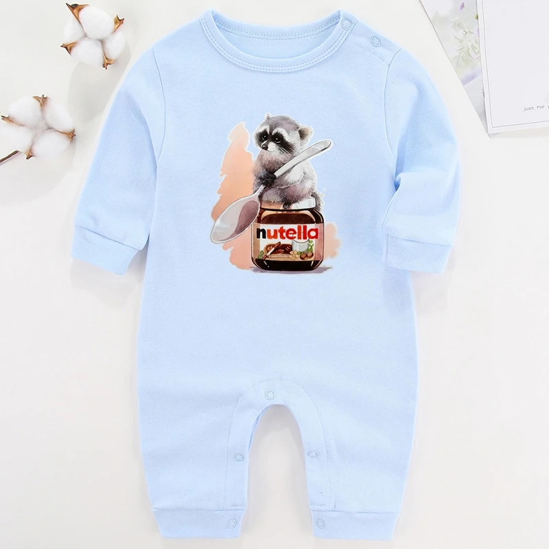 bright baby bodysuits	 Baby Boy Winter Clothes Ropa De Bebe Niña Infant Outfits Cotton Baby Girl Romepr Mom I Love You More Than You Nutella Costume Baby Bodysuits for girl 