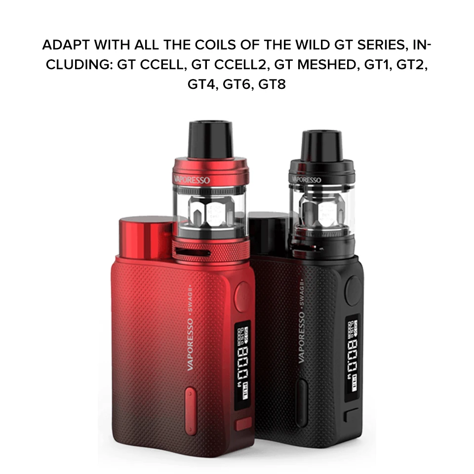 Vaporesso Swag II комплект электронных сигарет No 18650 с TC коробкой мод Vape 3,5 мл NRG ПЭ бак GT CCELL катушка VS Swag комплект