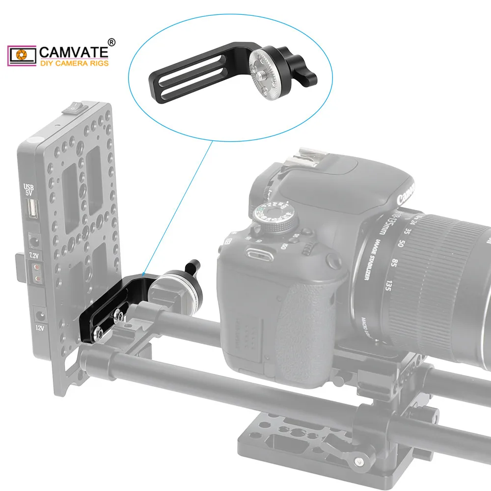 Стандартная розетка CAMVATE ARRI удлинитель с ручкой замка M6 и двойным креплением 1/4