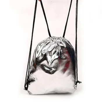 

2020 New PU Drawstring Bag Canvas Bundle Sports Backpack Fashion Lady Out Travel Storage Bag Casual Wild Female Sports Backpack