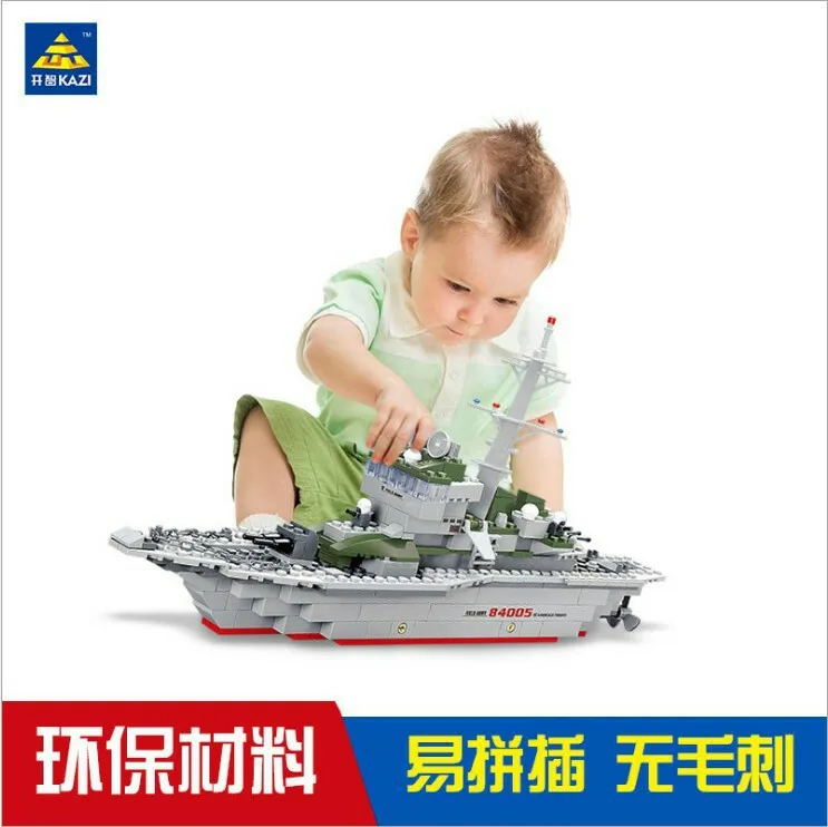 

Happy Tianbao KAZI Building Blocks Children'S Educational Assembled Toys Boy Early Education Inserted Building Blocks Military A