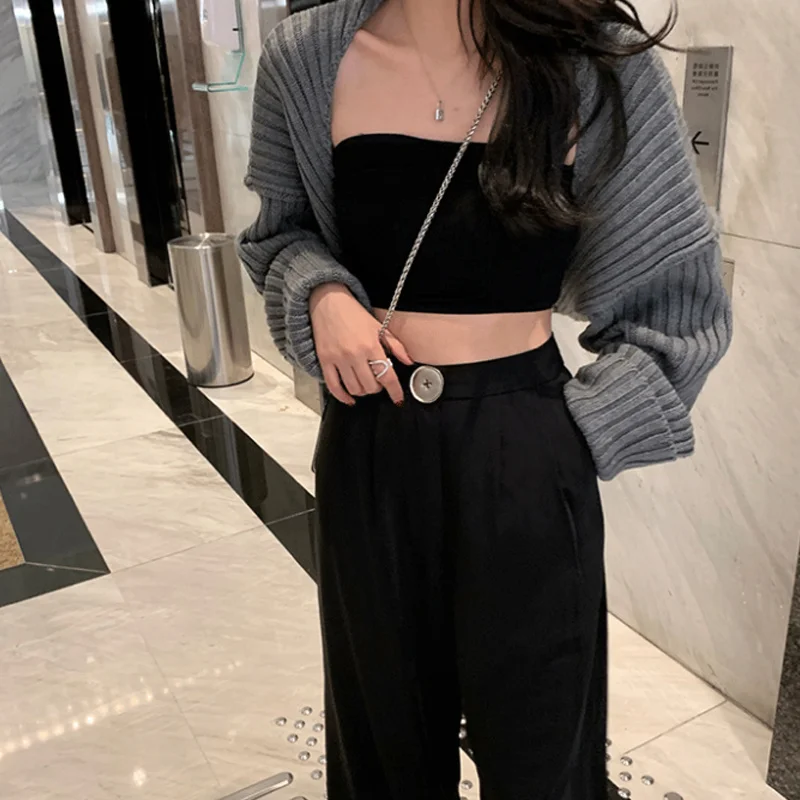 Women Batwing-sleeve Cardigan Knitted 