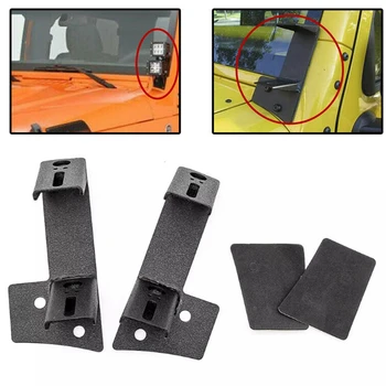 

Car A-Pillar Bar Holder Mounting Brackets for Jeep Wrangler JK 2 Door 4DR Dual Work Light 07-18