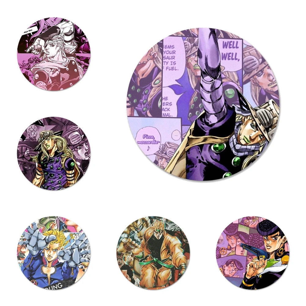JOJOs BIZARR ADVENTUR Badge Brooch Pin Accessories For Clothes Backpack Decoration gift