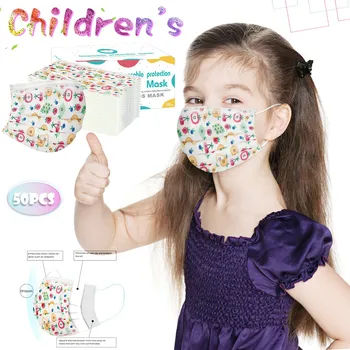 

Children's mask Disposable Face Mask Industrial 3Ply Ear Loop 50PC Protection safety Fast Delivery
