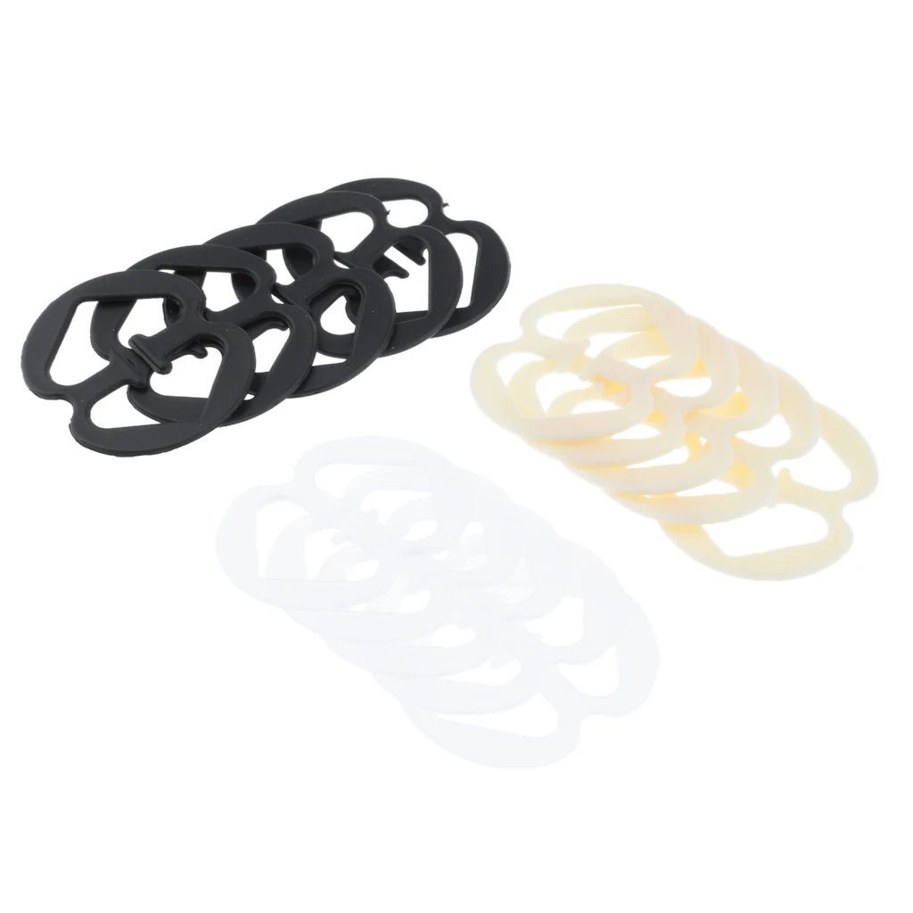 15 Pieces 3 Colors Women Non-slip Racer Back Bra Clips Cleavage Enhancer Buckle Bra Strap Holder Intimates Accessories