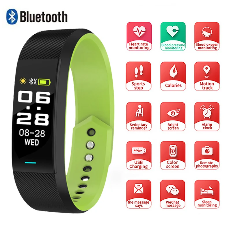SKMEI Smart Bracelet Watch Sport Fitness Women Men Smart Wristbands
Watch Bluetooth Single Touch reloj B25 For Android IOS