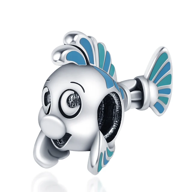 Genuine 925 sterling silver marine animal hanging bead pendant suitable for original Pandora bracelet ladies fashion jewelry CMS1517