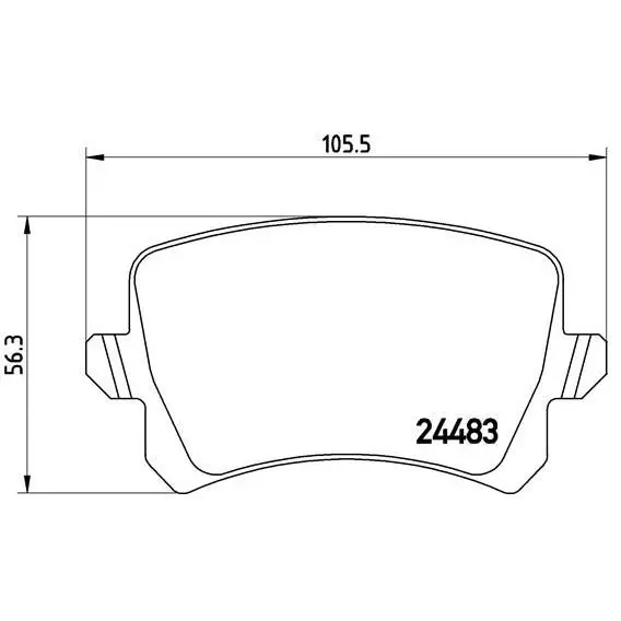 Колодки тормозные VW PASSAT/SHARAN 10-/TIGUAN 07-/SEAT ALHAMBRA