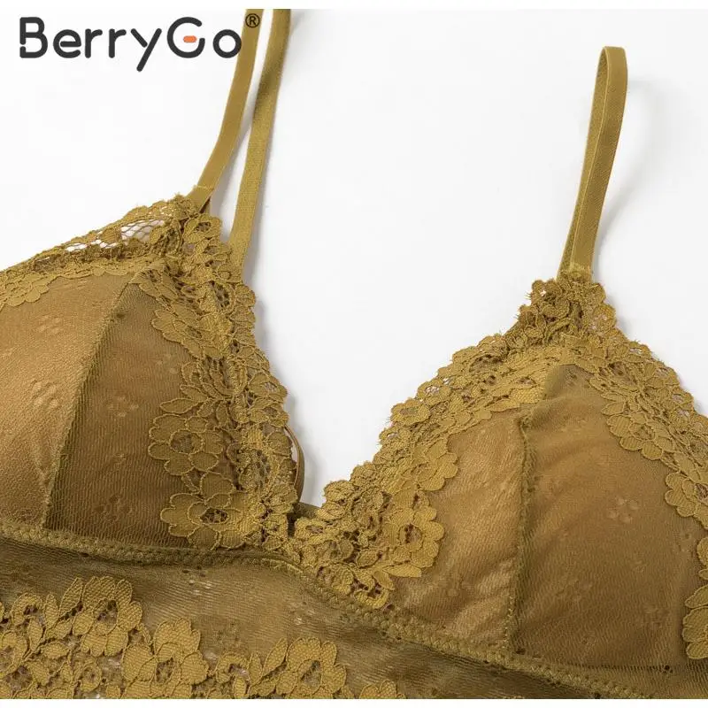 BerryGo Сексуальное цветочное кружевное интимное женское элегантное однотонное модное комфортное нижнее белье бюстгальтеры с вышивкой весенне-летний бюстгальтер без косточек