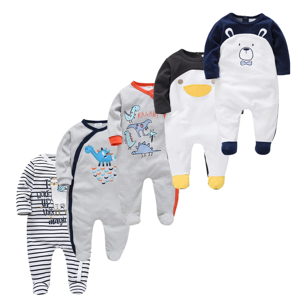 5 шт. Детская Пижама для Мальчика bebe fille хлопок дышащий мягкий ropa новорожденных