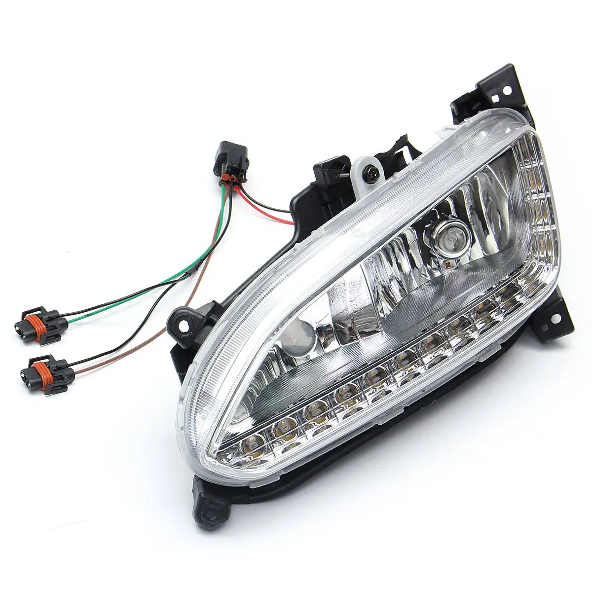  For Hyundai Santa Fe IX45 2013-2015 12V LED Daytime Running Light Waterproof Fog Lamp DRL Car Headl - 4000187026015