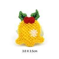 Shop Online for 25 Pieces Woolen Yarn Embroidery Christmas Tree Santa Patches Appliques: Festive Crafts Decoration - Image 5