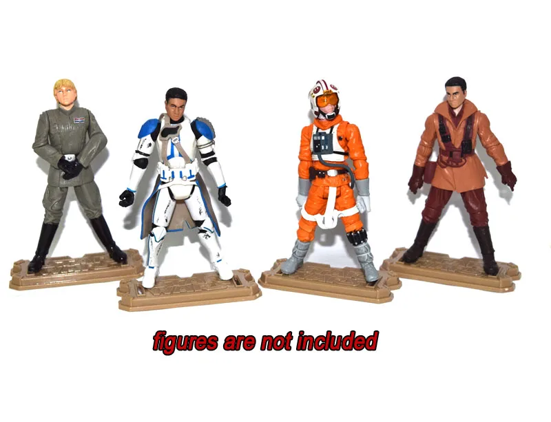 Lot 100Pcs/Set STAND BASE FOR 3.75" STAR WARS Series FIGURES CLONE TROOPERS 