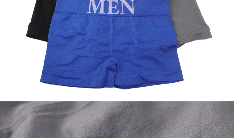 3Pcs/Lot Male Panties Men's Underwear Boxers Breathable Man Boxer Solid Underpants Comfortable Brand Shorts Black Blue Underwear best mens underwear