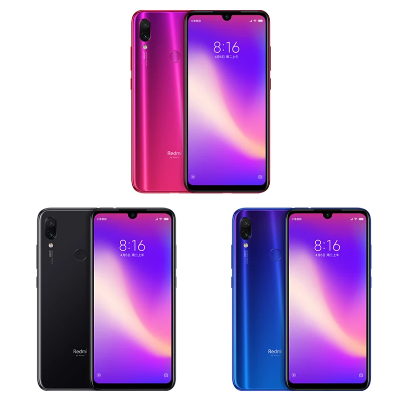 Xiaomi Redmi Note 7 Pro с глобальной прошивкой 6 ГБ 128 Смартфон Snapdragon 675 четыре ядра 48 Мп + 5 МП