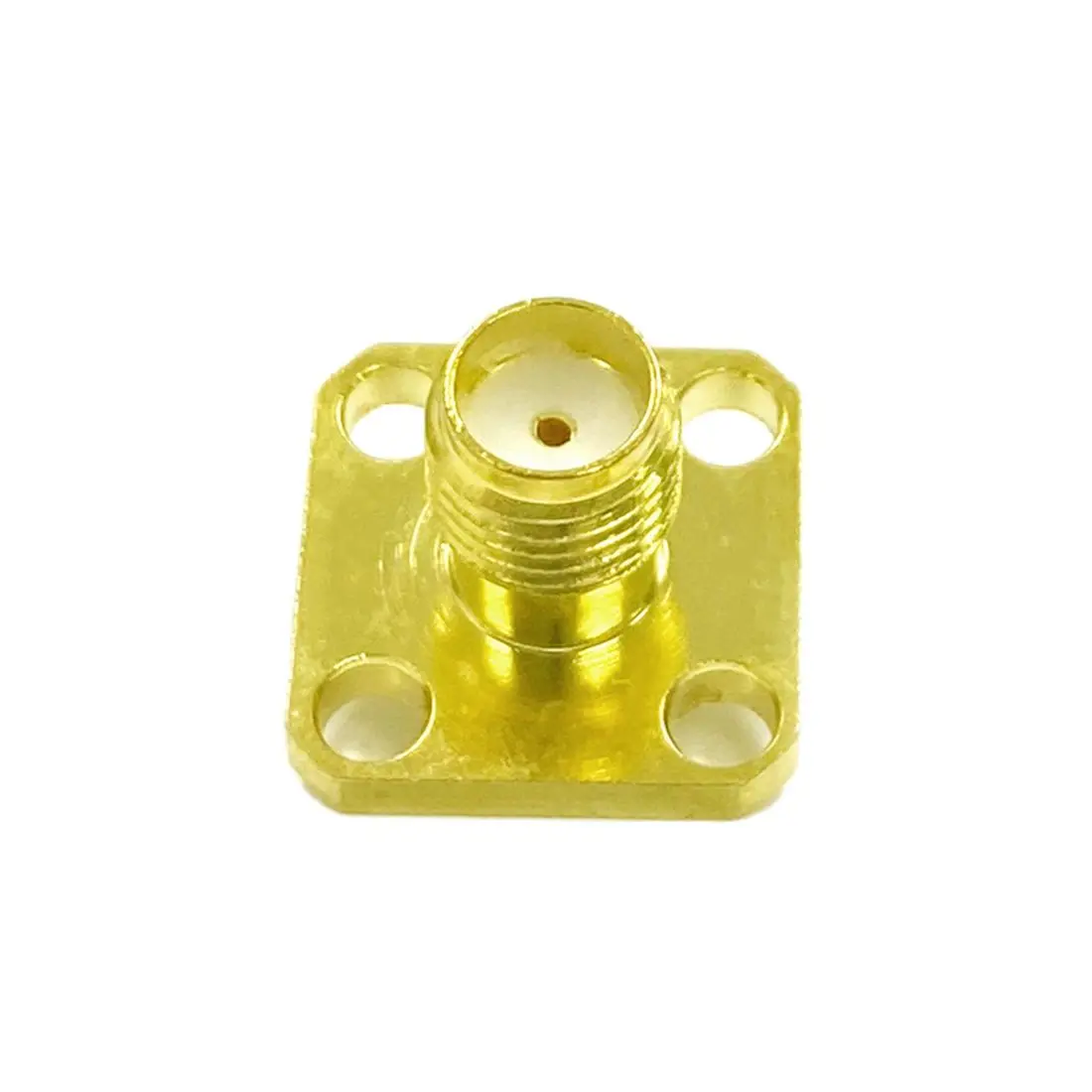 

1pc SMA Female Jack RF Coax Connector Solder Post 4-hole Panel Mount Chassis Flange Goldplated Welding New Wholesale