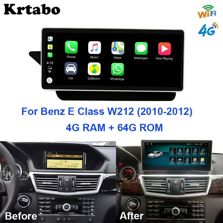 Car radio Android multimedia player For Mercedes Benz E Class W212 2010~2012 10.25 inch touch screen GPS | Автомобили и мотоциклы