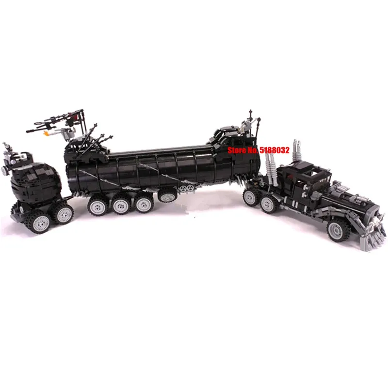Новинка 3300 шт. серия фильмов Mad Max Модифицированная Военная буровая установка для