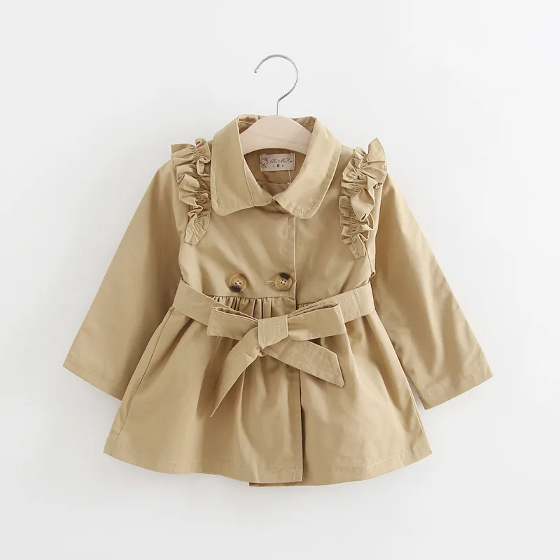 Girls jacket autumn fashion children's clothes Children's Windbreaker Outerwear girl Trench coat kids jacket