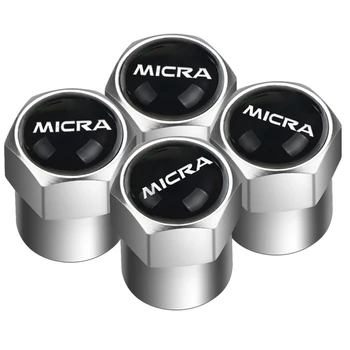 

Car Styling 4Pcs metal sport Badge Wheel Tire Valve Caps Stem Case for Nissan Micra Accessories