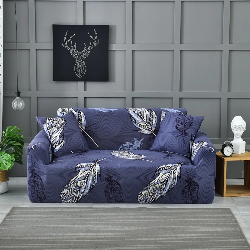 Чехол для дивана, комбинированный чехол для дивана, для гостиной, эластичный чехол для дивана, геометрический угловой чехол для дивана, одноместный/двухместный/Трехместный/Четырехместный - Цвет: 14