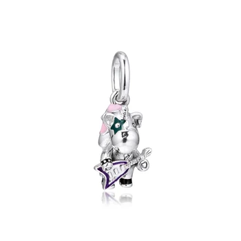 

GPY Bruno the Unicorn Charms 925 Original Fit Pandora Bracelet Sterling Silver Charm Beads for Jewelry Making Jewellery