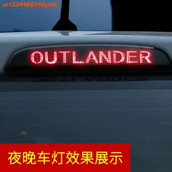 

High-quality stainless steel Car rear brake light decorative sticker for Mitsubishi Outlander 2013-2019 car covers ,Car-Styling