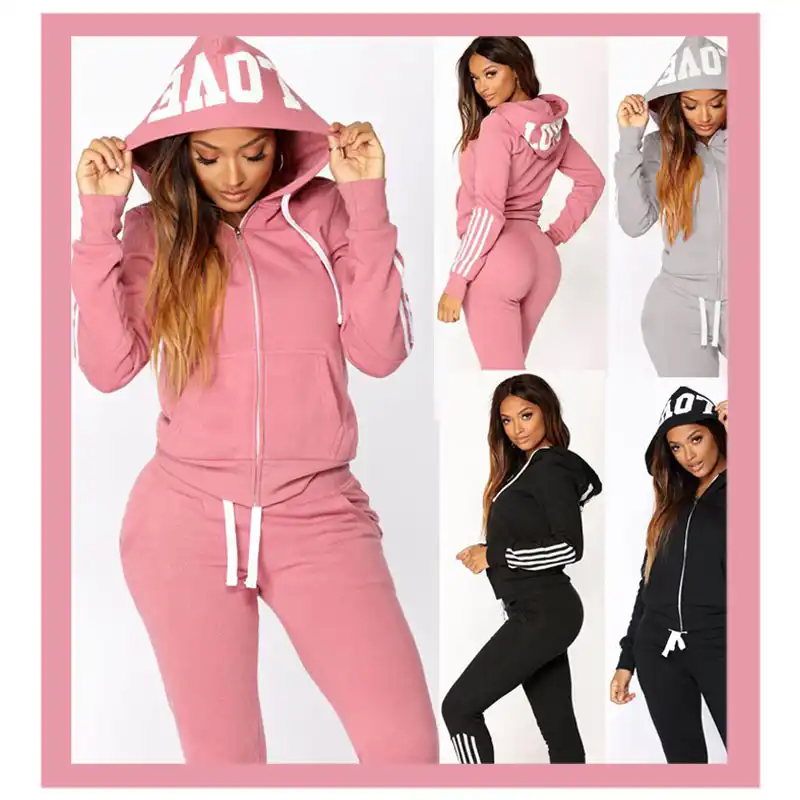 pink sweatshirt and pants