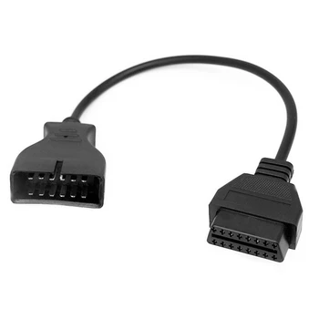 

Durable OBD1 Black Repairing Car Tools Diagnostic Cable Connecting Practical Testing 12PIN To 16PIN For GM