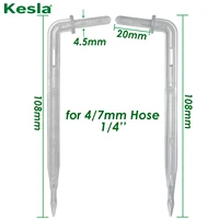 KESLA 50X Transparent Bend Arrow 1/4'' 4/7mm Hose Dripper Drip Emitter Water Saving Sprinkler Garden Micro Irrigation Greenhouse 2
