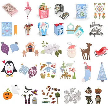 

Santa Clause Little Penguin New Metal Cutting Dies For Scrapbooking Craft Die Cut Card Making Embossing Stencil Photo Album