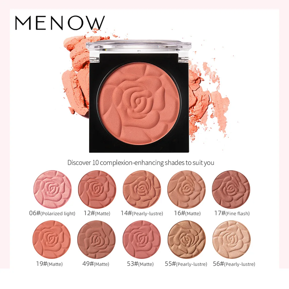 

Face Matte Blush Palette 6 Color Cheek Blusher Powder Makeup Rouge Mineral Pigment Cosmetics Long Lasting Natural Rubor Make Up
