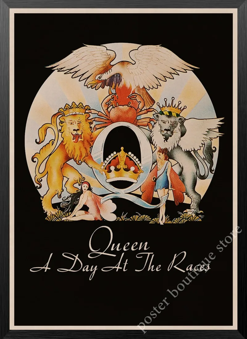 Queen Band музыкальный плакат на крафт-бумаге Фредди Меркьюри Винтаж высокого качества Рисунок ядро декоративная роспись стены стикер
