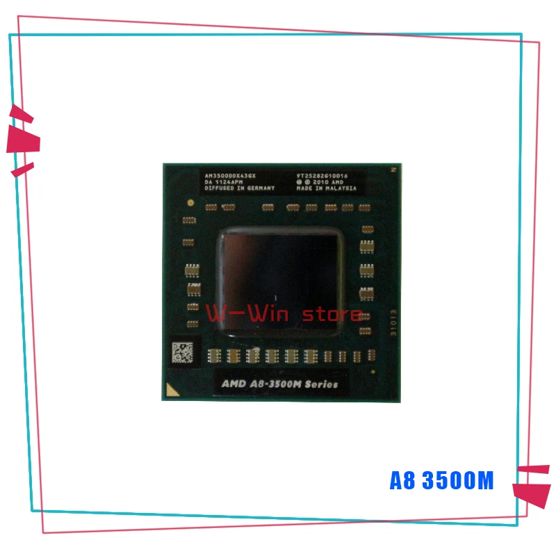 AMD A8 Series 3500M 1 5 ГГц четырехъядерный четырехпоточный процессор AM3500DDX43GX разъем