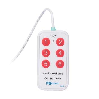 

6 USB Handle Keyboard 6 Buttons Handle Keyboard with 6 Shortcuts Support Custom Button Settings for Multimedia Teaching