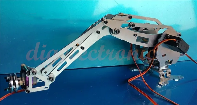 RC Metal Manipulator 6 DOF Robot Arm Model With Digital Servo 6-Axis Robotic Kit for DIY Industrial Robot Arm Development