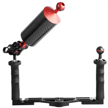 

Carbon Fiber Float Arm Double Float Ball Bar Diving Assist Float Arm Camera Accessories Underwater Camera Extension Accessories