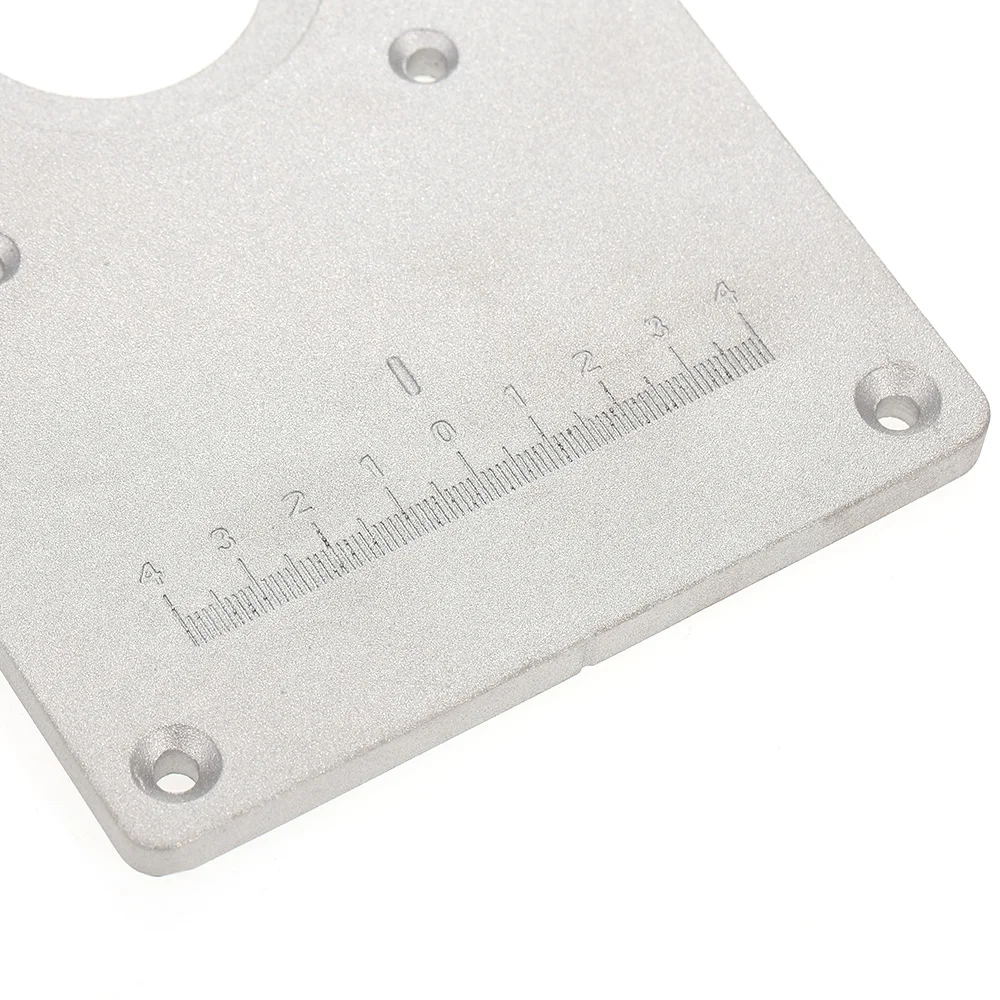 Router Table Insert Plate Woodworking Benches Aluminium Wood Router Trimmer Models Engraving Machine with 4 Rings Tools