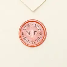 Индивидуальные инициалы Свадебный Воск печать штамп/индивидуальная восковая печать комплект/Свадебная печать штамп/специальная печать штамп/приглашение печать штамп