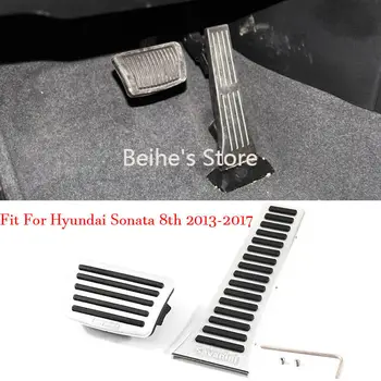 

Car Accelerator Gas Brake Footrest Pedal Plate Pad Cover Fit For Hyundai Sonata 8th