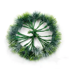 6 шт./комплект сосна моделирование ананас трава искусственные растения DIY дома вазы для украшения поддельные пластиковые цветок помпон