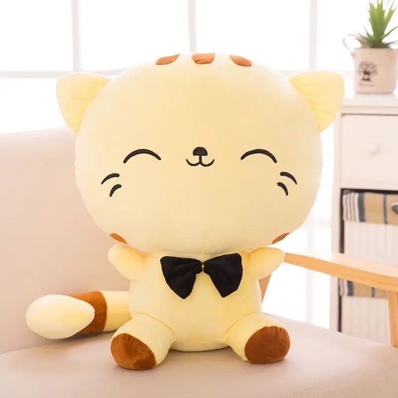 

Plush Toys Customizable Cute Kitty Doll Big Cat Face Anime Peripheral Cartoon Doll Gift