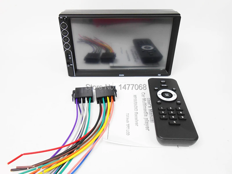 2 Din Автомагнитола Mirror Link MP5 Видеоплеер Bluetooth A2DP Handsfree USB SD Aux FM 7-дюймовый сенсорный экран ISO Штатная магнитола PHYEE N6