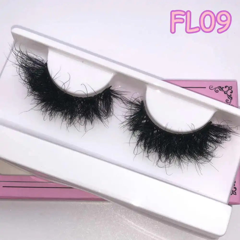 Mikiwi FL 20-22mm 3D Mink Lashes Makeup Messy False Eyelashes Fluffy Thick Cross Cruelty free Natural Mink Eyelashes 3