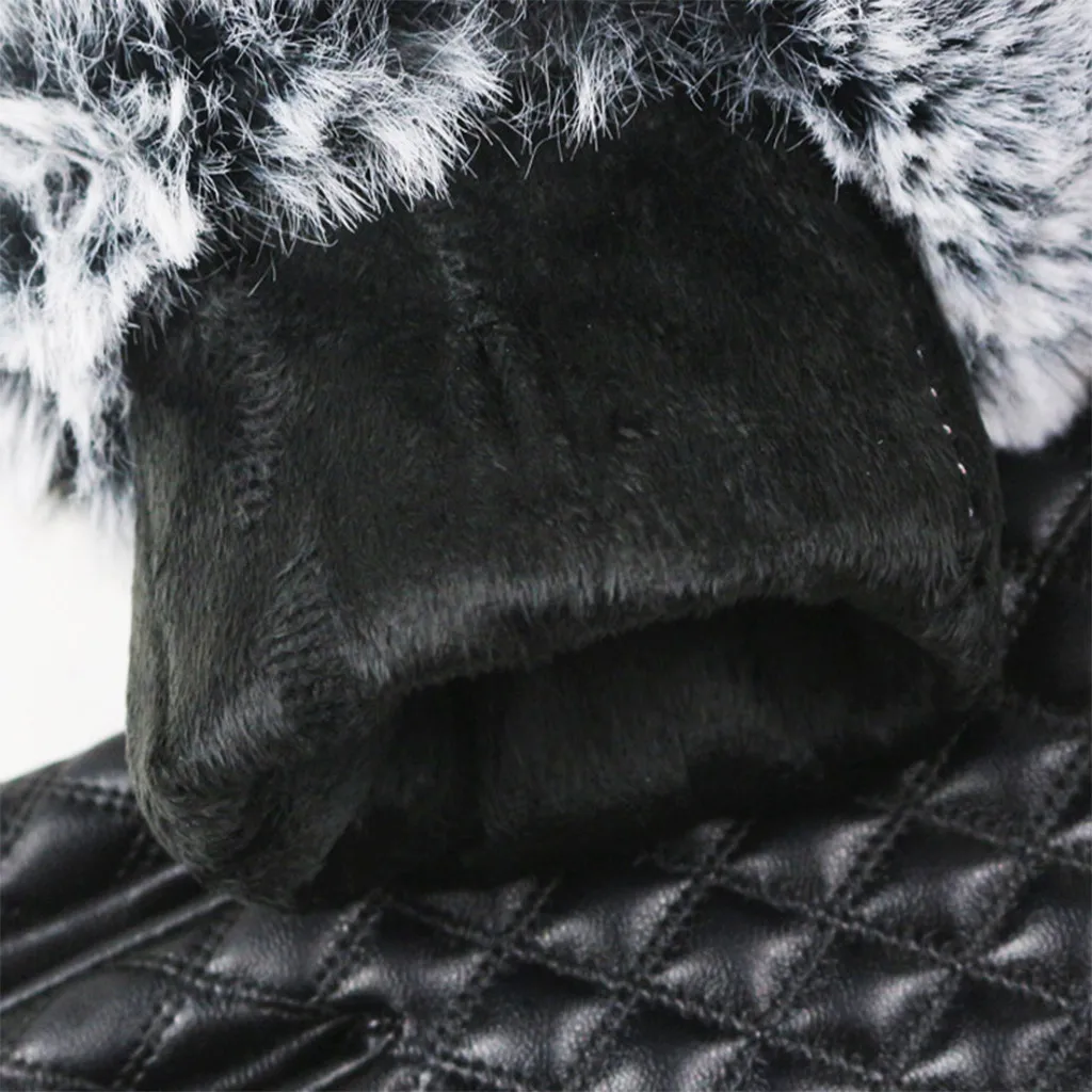 Женские перчатки из натуральной кожи с натуральным мехом, зимние женские теплые бархатные ветрозащитные перчатки, женские перчатки для езды на велосипеде, черные